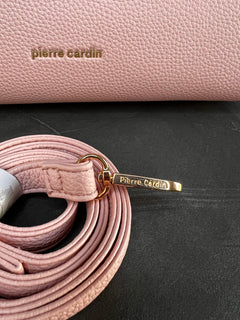 Borsa a tracolla Pierre Cardin rosa, interno