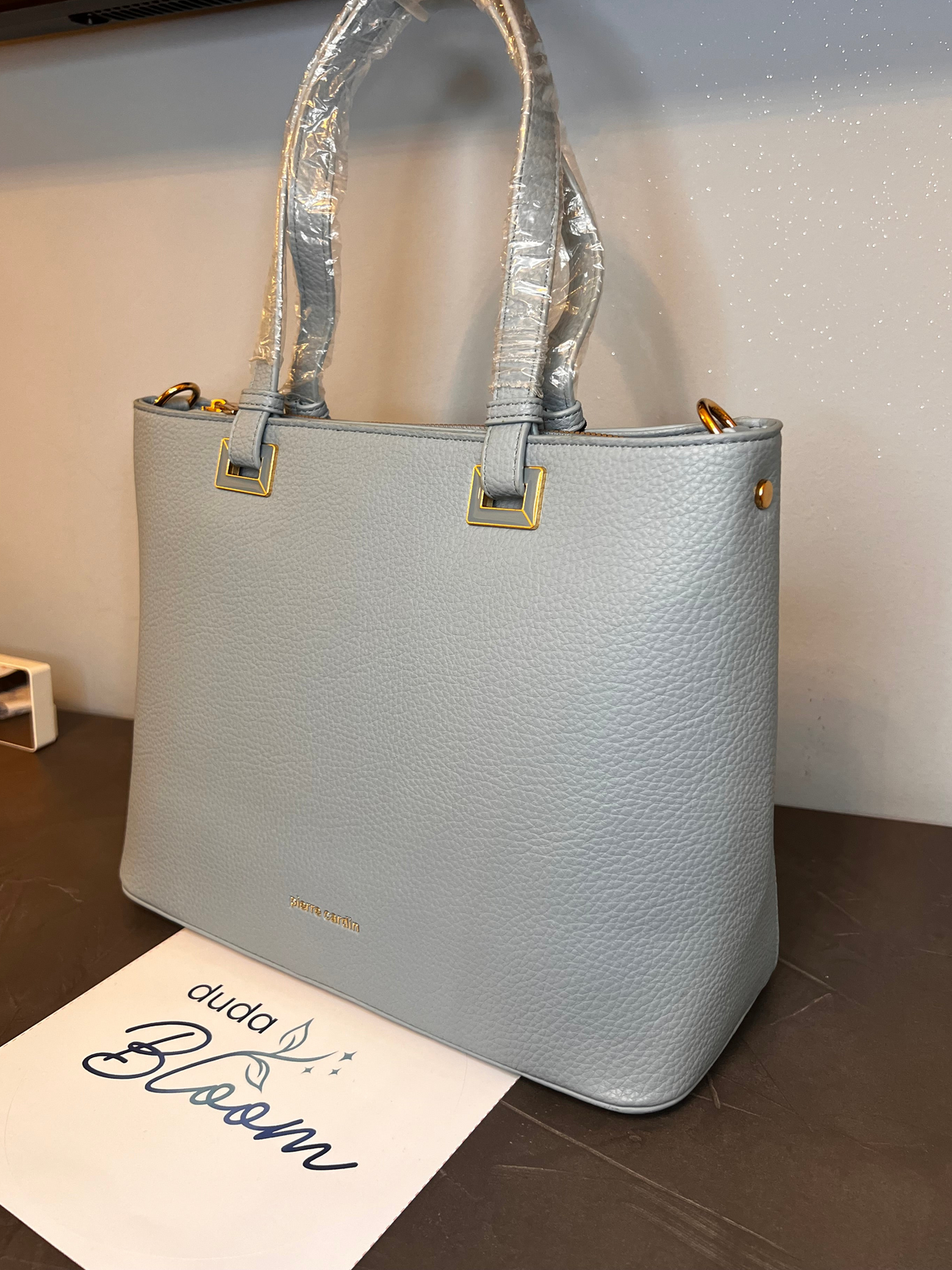 Borsa a tracolla Pierre Cardin azzurra