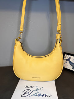 Borsa a tracolla piccola Pierre Cardin gialla