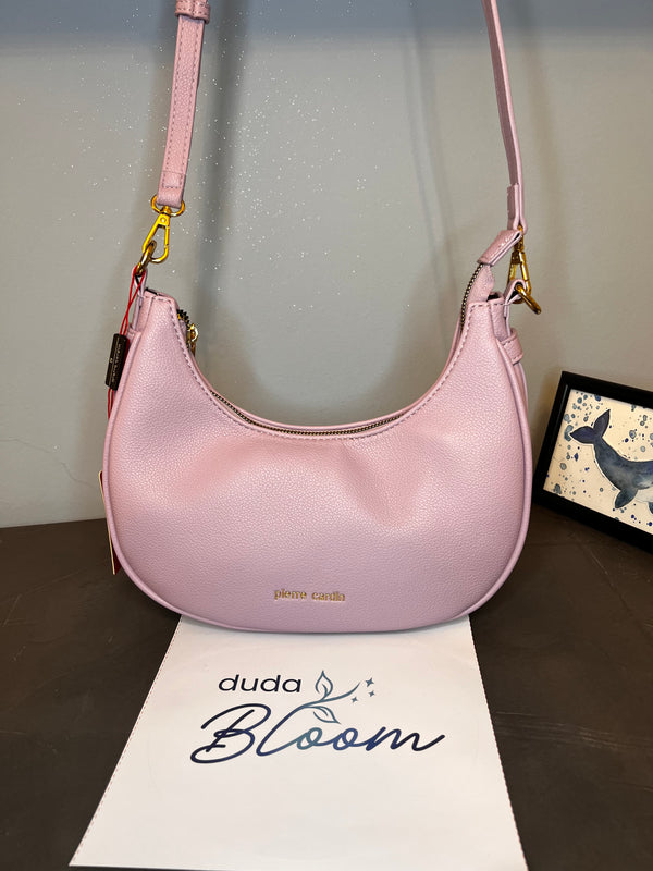Borsa a tracolla piccola Pierre Cardin lilla